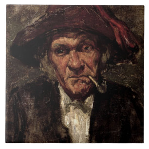 Carreau Homme fumant un tuyau, c.1859