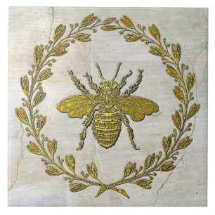 Carreau Honey Bee et Wreath