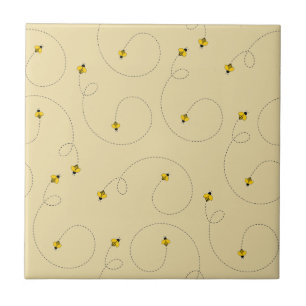 Carreau Honey Bee Wagle Dance Light Amber Gold