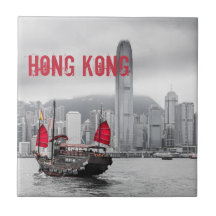 Hong Kong Skyline Panorama cadeau Art