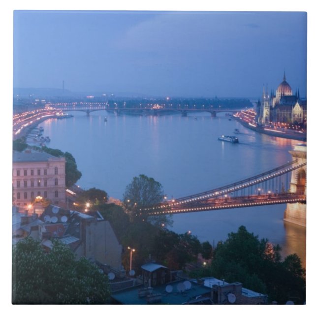 Carreau HONGRIE, Budapest : pont Szechenyi (à chaînes), 2 (Devant)