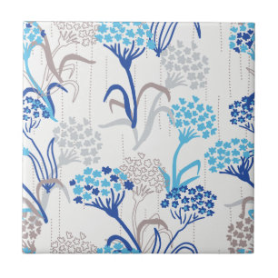 Carreau Hydrangée légère et aérée Motif floral