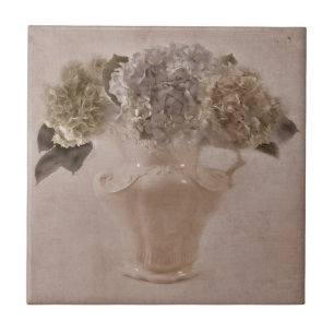 Carreau Hydrangées Dans Un Vase