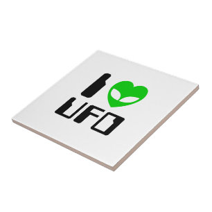 Carreau I Alien Heart UFO