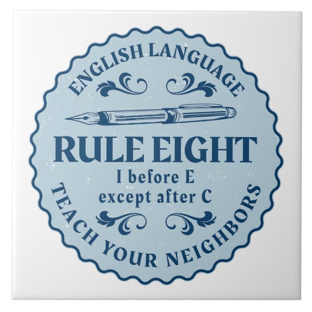 Carreau I avant E sauf après C Règle drôle (Devant)