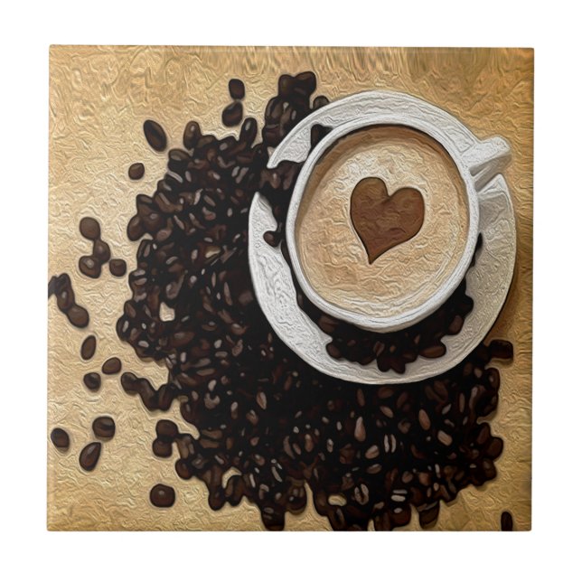 Carreau I café de coeur (Devant)