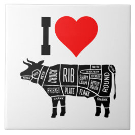 Carreau I Heart Love Beef Boucher Chef Cook