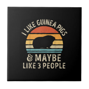 Carreau I Like Guinea Pigs And Maybe 3 People Funny