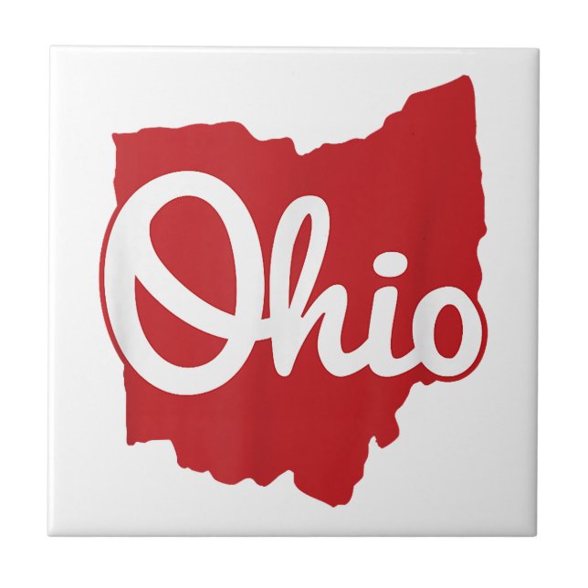 Carreau I love My Ohio Home Script Ohio (Devant)