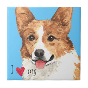 Carreau I Love my Pembroke Welsh Corgi