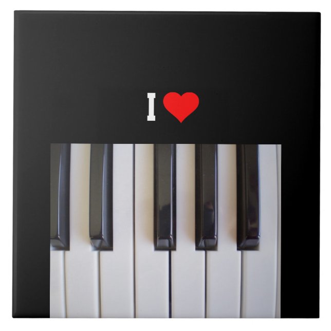 Carreau I Love Piano (Devant)