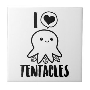 Carreau I Love Tentacles T-shirt Cute Octopus Tee