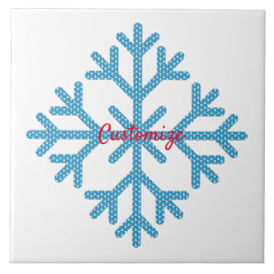 Carreau Icy Blue Snowflake Thunder_Cove