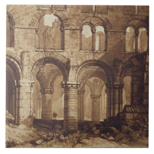 Carreau Île sainte Cathed de Joseph Mallord William Turne