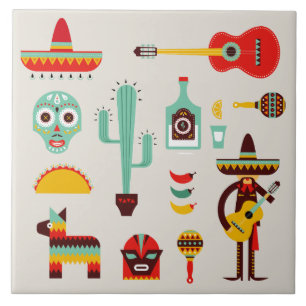 Carreau Illusions culturelles mexicaines