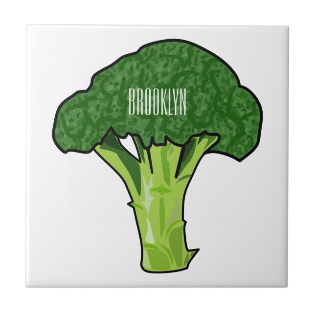 Carreau Illustration de Broccoli (Devant)
