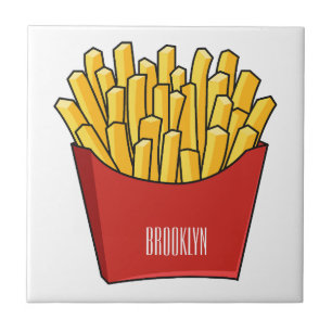 Carreau Illustration de frites