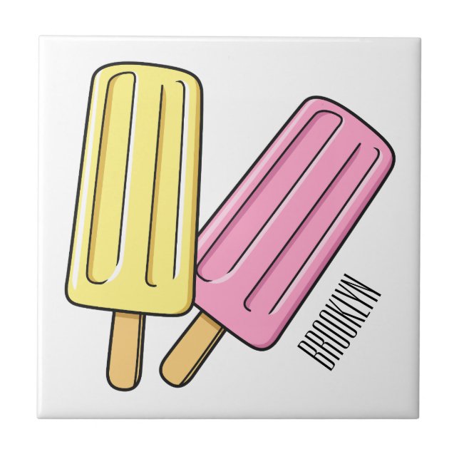 Carreau Illustration de Ice pop (Devant)