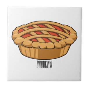 Carreau Illustration de la caricature à tarte