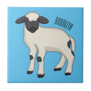 Carreau Illustration de la caricature de mouton Valais Bla