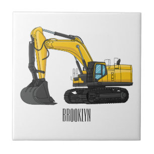 Carreau Illustration de la pelle Crawler