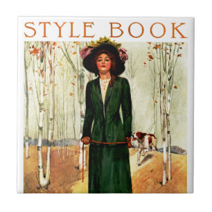 Carreau Illustration de mode du livre de style