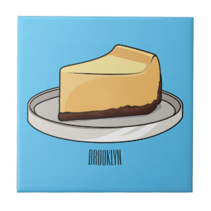 Carreau Illustration du dessin animé Cheesecake