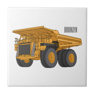 Carreau Illustration d'un camion à grande échelle