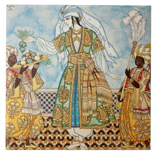 Carreau Illustration « Femmes perses » par Ivan Bilibin