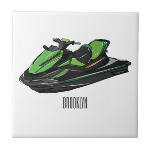 Carreau Illustration Jet ski