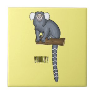 Carreau Illustration marmoset commune