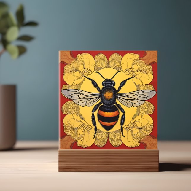 Carreau Illustration stylisée de l'abeille - (Créateur téléchargé)