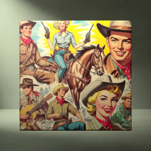 Carreau Illustration vintage Pays sans faille