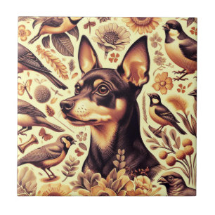 Carreau Illustration vintage Pinscher