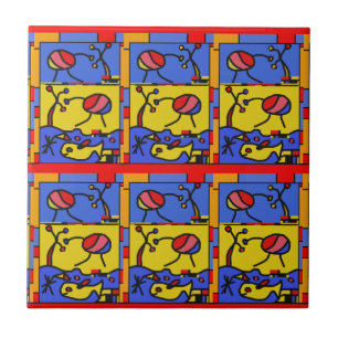 Carreau Image avec art moderne poisson