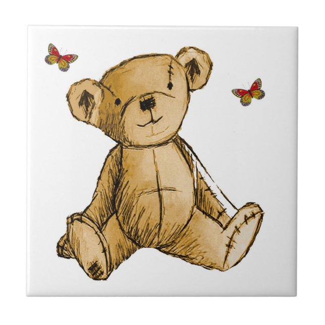 Carreau Image de l'ours en Teddy pour céramique-Photo-Carr (Devant)