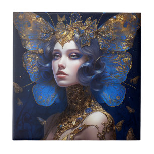 Carreau Imaginaire Blue Gold Fairy