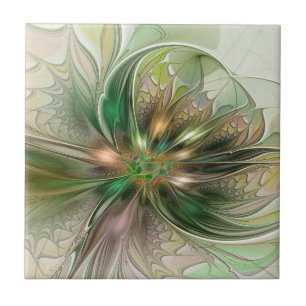 Carreau Imaginaire coloré Moderne Abstrait Fractal