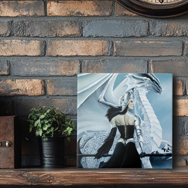 Carreau Imaginaire de dragon blanc de la reine d'hiver (Créateur téléchargé)