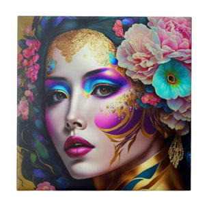 Carreau Imaginaire Glam Femme Pop Art