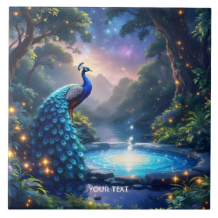 Carreau Imaginaire mignon Nuit Poudre Peacock