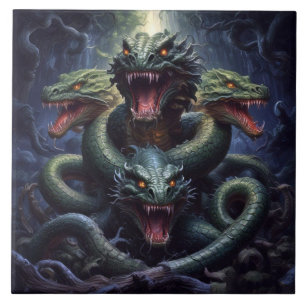 Carreau Imaginaire Monstre Serpent Serpent Serpent