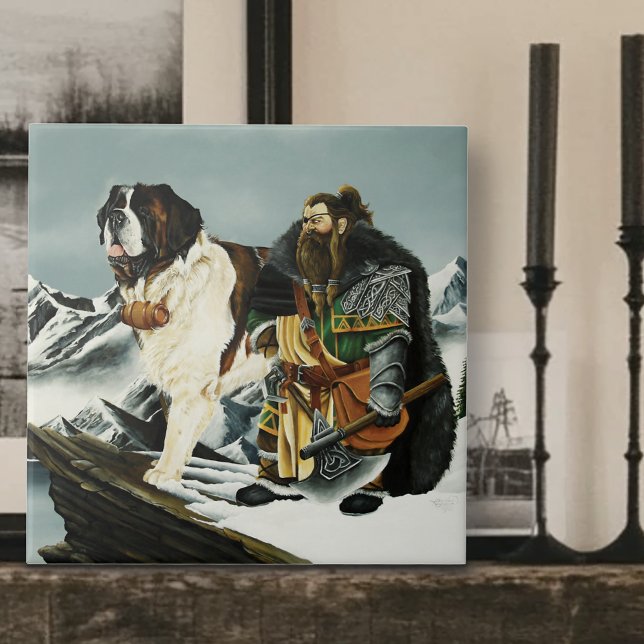 Carreau Imaginaire nain Saint Bernard Dog (Créateur téléchargé)