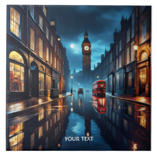 Carreau Imaginaire Soirée Mignonne Londres Pluie