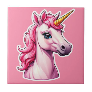 Carreau Imaginaire Unicorne rose