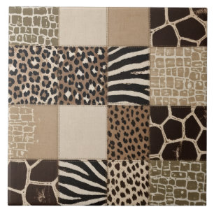 Carreau Impression animale patchwork