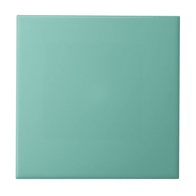 Carreau Impression Cascade Aqua Green Solid Color (Devant)