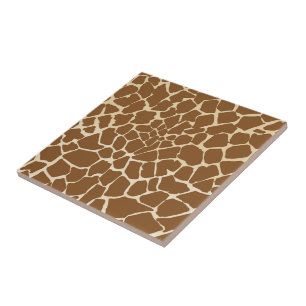 Carreau Impression de motif de fourrure de girafe