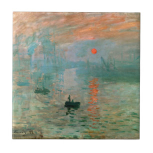 Carreau Impression, lever de soleil par Claude Monet