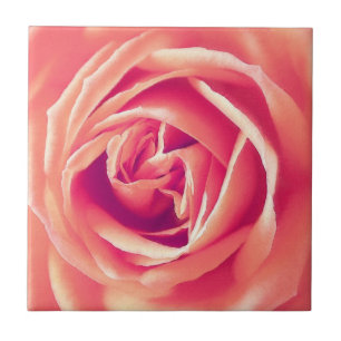 Carreau Impression rose corail